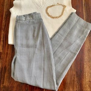 Vintage High Waist Plaid Trousers